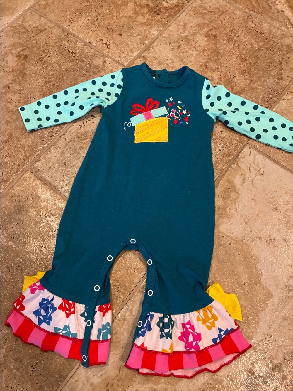 RicRac Ruffles Birthday Onepiece
